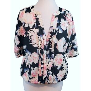 7th Avenue Design Floral Top Size Medium